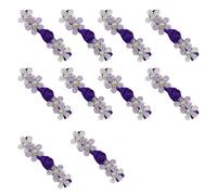 10PCS Flower Frogs Fasteners for Kids Clothing Pastel Color Closure Button Fashion Accessories for Girl Stage Costume Kids Flower Closure Buttons