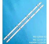 10pcs For 5 TV Bandes d'illumination de TV pour la ligne de bandes de rétroéclairage de TF-LED24S50T2 LED24S48T2 de Telefunken Règles MS-L2151 HL-00240A30-0401S-05 de V1 V4 ""Nipseyteko