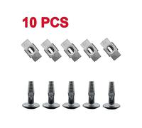 10PCS for Peugeot 206 207 407 807 Citroen C2 C5 Car Engine Undertray Cover Clips Bottom Shield Guard Metal Screws Bolts Fastener