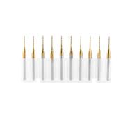 10pcs Fraise Au Carbure De Tungstène Fin Moulin Titane Bavures Rotatives Pour Gravure Et Fraisage 3.175mmx1mm