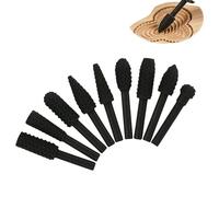 10PCS Fraise Bois Gouge Sculpture, Rotatives En Carbure, Pour Bois, Râpes Pour Perceuse Et Meuleuse, Outillage Menuiserie Pour Sculpture, Ponçage Et Fraisage Du Bois