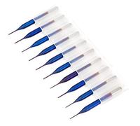 10pcs Fraise Mèches Tungstène Spirale Bleues Rotatives CNC 0.6mm Pour Utilisation Dans Outil Routage Découpe