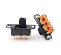 10PCS G4 Toggle Power switch 2 Position 3PIN DPDT 2P2D Handle high 4MM PITCH 4.0MM Panel Slide Switches NWPNLXEA