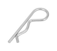 10pcs Galvanisé de Fer, R Clips Goupilles Fendue, B Type Clavette à Goupille Clips Ressort Clips Épingle à Cheveux Zinc Plaqué Goupilles de Maintien(3 * 60mm)