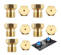 10pcs Gicleurs Gaz Butane Universel, Gicleur Butane pour Gazinière, Cuisinière et Plaque de Cuisson, Injecteur Gaz 0,5 0,7 0,87