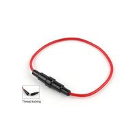 10PCS Glass Tube Fuse Holder Screw Type Quick Blow Fuses with Wire Cable 250V AC for Auto Car 5 * 20/6 * 30mm Fuses NWPNLXEA(Black 5X20mm)
