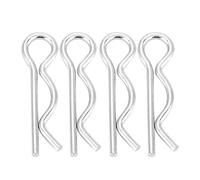 10pcs Goupille Galvanisé Fer Type R Clavette Clips Ressort Zingué Plaques De Retenue 2.5 * 45mm