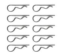 10pcs Goupilles Fendues Clip de Ressort Acier Inoxydable 304 Fixation Bateau Bricolage Maison, 1.2x22mm