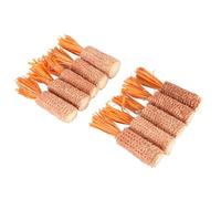 10Pcs Hamster Corn COB Carotte en Forme De Dents Broyage Lapin Maïs COB À Mâcher pour Hamster Cobaye Lapin Perroquet Vert, Petit 10Pcs Hamster Corn (Orange Taille L)