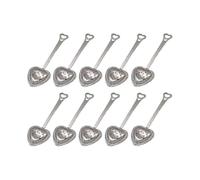10pcs Heart Shaped Tea Infuser - Stainless Steel Tea Strainers for Loose Leaf Brewing & Perfect Gifts for Tea Lovers