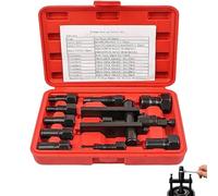 10Pcs Heavy Duty Blind Hole Bearing Puller Tool Set,Internal Bearing Remover Kit With Hex Socket Adapters,8-25mm Blind Hole Puller Removal Tool For Motorcycle,Bicycle Wheel Hub(A)