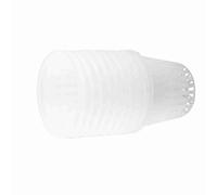 10pcs Heavy Duty Hydroponic Plantation Mesh Pot Net Panier en Plastique Jardin Plante Cultiver Coupe Plante Cultiver Clone Jardinage Utilisation(Blanc)
