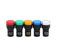 10pcs High-brightness LED power signal light indicator AD16-22DS 220V 12V 24V red and green diameter 22mm NWPNLXEA(Rot,24V)