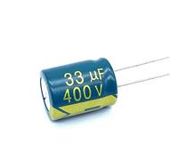 10pcs high frequency low impedance 400V 33UF aluminum electrolytic capacitor size 13 * 17 NWPNLXEA