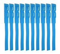 10pcs Identification ID Collars Bands, Cow Cattle Marking Ring Supplies for Farm Livestock, Cattle Identification Ring and Foot Band Set, Multi-purpose Livestock ID Collars for Cow (Bleu)