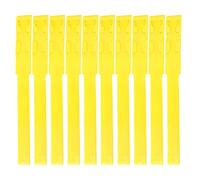 10pcs Identification ID Collars Bands, Cow Cattle Marking Ring Supplies for Farm Livestock, Cattle Identification Ring and Foot Band Set, Multi-purpose Livestock ID Collars for Cow (Jaune)