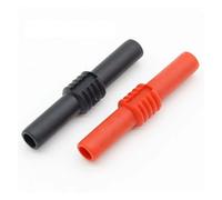 10Pcs Insulated Red and Black 4mm Female to Female Banana Jack Adapter Connector