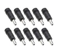 10pcs Jack Adaptateur d'alimentation CC Convertisseur Connecteurs Femelle à Mâle pour Applications Caméra CCTV