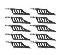 10PCS Jigsaw Blades, Oscillating Saw Blades Kit High Carbon Steel Materials Effortless 90 Degree Corner Cuts for Hardwood Laminate Fiberboard Plastic