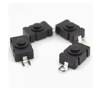 10pcs KAN-28 Flashlight Switch Self Locking Push Button Switch 18x12mm NWPNLXEA