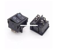 10Pcs KCD2 21x24mm 21 * 24mm Black Rocker Switches Two-Way Switch 4 Pin 2 Position 6A/12A 250VAC ON-OFF NWPNLXEA