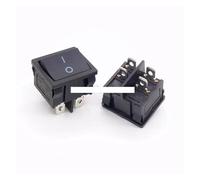 10Pcs KCD5 21X24mm 21 * 24mm 4 Pin 2 Position 6A/12A 250VAC ON-OFF DPST Black Rocker Switch