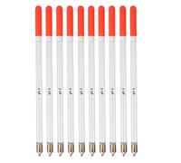 10pcs Kit de Bobber de Pêche, Flotteurs de Pêche en Plastique Assortiment de Tubes de Canne à Pêche Appâts Polyvalents pour l'Alimentation des Poissons (2.0 transparent)
