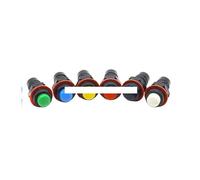 10pcs Latching/Momentary Push Button Switch 10mm Key switch 2PIN 2A 125V NWPNLXEA(Gelb,Latching)