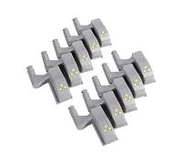 10PCS LED Lumières Charnière Ampoule Universal Cabinet Armoire pour Cuisine Moderne Décoration Lampe (Couleur : Blanc chaud)