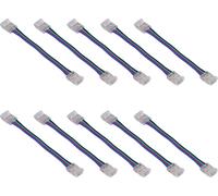 10pcs LED Strip Light Connector Kit 4Pin 10mm Quick Connection Strong Compatibility LED Strip Accessories