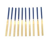 10pcs Limes à Diamant limes à aiguilles de diamant haute résistance à l'usure Limes Plat Files Blue Outil de réparation de bijoux de 5 × 180