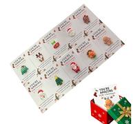 10Pcs Little Pocket Christmas Hug Ornament | Christmas Pocket Santa Hug Gift with Encouragement Cards,Positive Good Luck Gift for Birthday Wedding Valentines