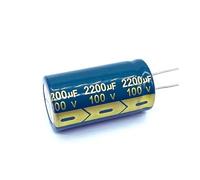10pcs/lot 100v 2200UF aluminum electrolytic capacitor size 22 * 40 2200UF 20% NWPNLXEA