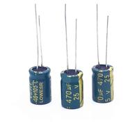 10pcs/lot 25V 470UF Low ESR/Impedance high frequency aluminum electrolytic capacitor size 8 * 12 470UF25V 20% MQXFCZUX
