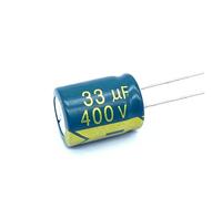 10pcs/lot 33UF high frequency low impedance 400V 33UF aluminum electrolytic capacitor size 13 * 17 400V33UF 20% NWPNLXEA