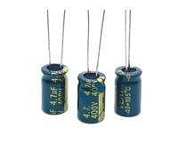 10pcs/lot 400v 4.7UF high frequency low impedance 400V 4.7UF aluminum electrolytic capacitor size 8 * 12 S22 20% EKFBQBGW(10pcs)