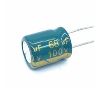 10pcs/lot 68UF 100v 68UF aluminum electrolytic capacitor size 10X13