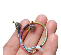 10PCS/LOT 6mm stepper electronic starter With gear Two-phase four-wire stepper electronic starter Small 2-phase 4-wire stepping electronic starter RUAJOGYNVM
