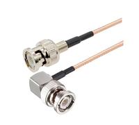 10pcs / lot Bnc Mâle à Bnc Homme Rg179 75 Ohm SDI Adaptateur de convertisseur Rf Câble coaxial ajusté Compatible With HD-SDI 3G-SDI Vedio Cctv Caméscope caméra(BNC M to BNC M90,1M)