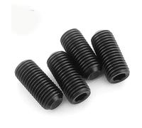 10pcs/lot Headless Cup Point Set Screw M2 M2.5 M3 M4 Carbon Steel Hex Socket Set Screw Hardness 12.9 Grade (Color : 16mm x10pcs, Size : M2.5)