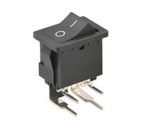 10Pcs/Lot KCD1-101N-3P Red Right 3 Pins ON-OFF SPST Snap in Boat 15 * 21mm AC 6A/250V 10A/125V E335A6 Rocker Switch NWPNLXEA(B-B-4PIN-ON-OFF)