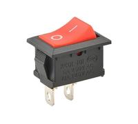10Pcs/Lot KCD1-101N-3P Red Right 3 Pins ON-OFF SPST Snap in Boat 15 * 21mm AC 6A/250V 10A/125V E335A6 Rocker Switch NWPNLXEA(R-2PIN-ON-OFF)