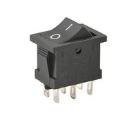 10Pcs/Lot KCD1-101N-3P Red Right 3 Pins ON-OFF SPST Snap in Boat 15 * 21mm AC 6A/250V 10A/125V E335A6 Rocker Switch NWPNLXEA(B-6PIN-ON-OFF)