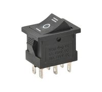 10Pcs/Lot KCD1-101N-3P Red Right 3 Pins ON-OFF SPST Snap in Boat 15 * 21mm AC 6A/250V 10A/125V E335A6 Rocker Switch NWPNLXEA(B-6PIN-ON-OFF-ON)