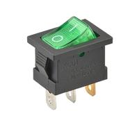 10Pcs/Lot KCD1-101N-3P Red Right 3 Pins ON-OFF SPST Snap in Boat 15 * 21mm AC 6A/250V 10A/125V E335A6 Rocker Switch NWPNLXEA(GR-L-3PIN-ON-OFF)