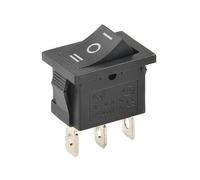 10Pcs/Lot KCD1-101N-3P Red Right 3 Pins ON-OFF SPST Snap in Boat 15 * 21mm AC 6A/250V 10A/125V E335A6 Rocker Switch NWPNLXEA(B-3PIN-ON-OFF-ON)