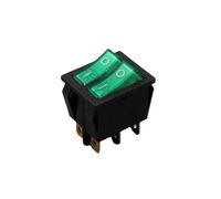 10Pcs/Lot KCD6-202N-6P Green Light On-Off 6 Pins 31 * 210 Rocker Switch NWPNLXEA