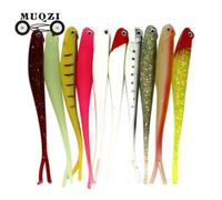 10pcs/lot Multicolor Soft Plastic 3D Eyes Lures 13cm Fishing Baits Tackle Tools