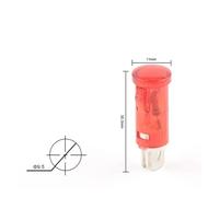 10PCS/Lot Panel Mounting Neon Indicator 12V 24V 220V 380V Red Green Yellow Lights MDX-11A Guiding Signal Lamp NWPNLXEA(12V Red)