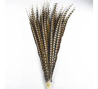 10pcs / lot plumes de faisan naturelles pour l'artisanat 10-120cm / 4-48quot; Décoration de Plumes Artisanales Décoration de Plumes Longues DIY-Naturel 90 à 100CM